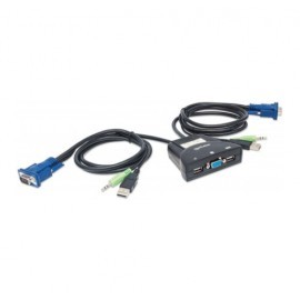 MUX KVM MINI USB 2:1 MANHATTAN CON CABLES...